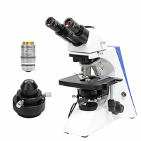 Computer Type Trinocular Upright Digital Microscope with Polarizing Darkfield High Definition Dual Lights