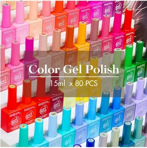Wholesale Professional 80 Color 15ML <b>Nail</b> Polish <b>Gel</b> <b>Set</b> Color <b>Nail</b> Polish Polish Permanent Varnish <b>Nail</b> Supplies - Product Image 1