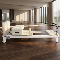 Reformer Pilates Commercial avec Système de Rétroaction Automatique des Cordes, Lit de Pilates de Qualité Professionnelle avec Système de Rétroaction Automatique des Cordes