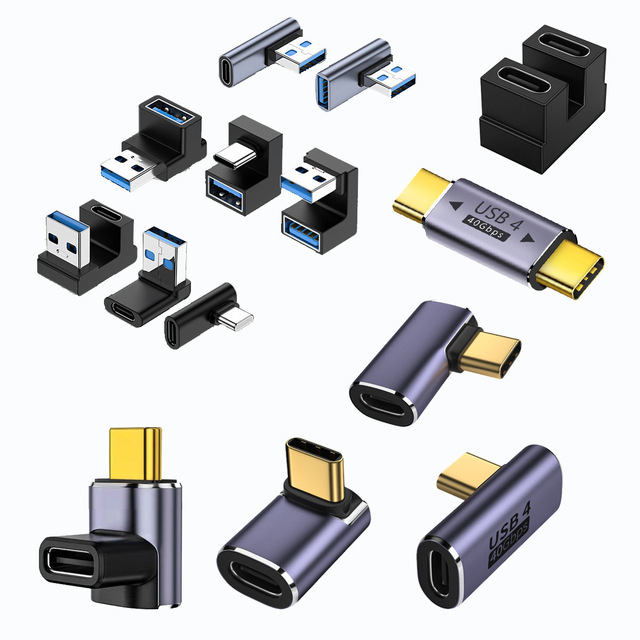 type c adapter usb 3.1 adapter Lightning connector Magnetic plug Revolution female extension elbow
