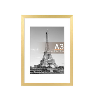 11x14 Gold <b>Frame</b> <b>Acrylic</b> Customizable Size Color Fashionable Photo <b>Frames</b> UV Printing Custom Logo Safety Packing for Wall - Product Image 1