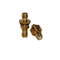 Connecteur RF hexagonal SMA-KKY plaqué or, adaptateur SMA femelle-femelle avec filetage, fourni par le fabricant