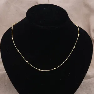 45cm Dubai India Gold Color Ethnic Necklace Chain For Men/Women Party Gifts Jewelry Necklace Eritrea Israel Chunky Luck Chain
