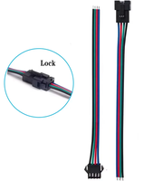 Connecteur LED Wavelink 2, 3, 4, 5, 6 broches, mâle/femelle, RGB, JST, avec câble pour bandes LED