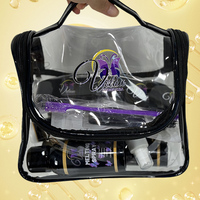 Kit d'installation de perruques avec dissolvant de colle adhésive pour dentelle à marque privée, spray fondant à tenue forte et huile de croissance capillaire