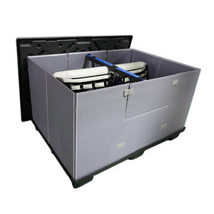แท่นวางพลาสติก PP พร้อมฝาปิดวัสดุ HDPE กล่องเก็บของแบบพับได้ - Product Image 6