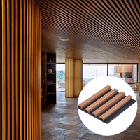 Panneau mural cannelé en bois composite WPC et PVC Décoration intérieure Panneau de revêtement mural/Panneau de persiennes en bois lambrin WPC d'intérieur