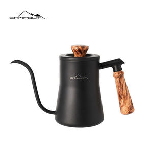 Bouilloire à café en acier inoxydable avec couvercle, résistante à la chaleur, pour le camping - Product Image 5
