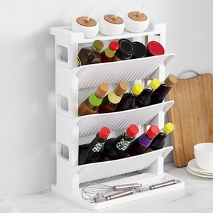 Multi-Function <b>Kitchen</b> <b>Storage</b> Organizer Folding <b>Rack</b> Countertop Freestanding Jars Sauce Seasoning Holder Multi-Layer Spice <b>Rack</b> - Product Image 5