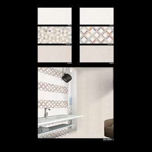 Azulejos de cerámica esmaltada brillante para vestidores, color gris, 30x60cm - Product Image 2