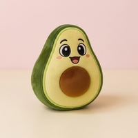 Peluche avocat bébé personnalisée en carton, jouet en peluche avec logo brodé pour la décoration de la maison, cadeau pour enfants
