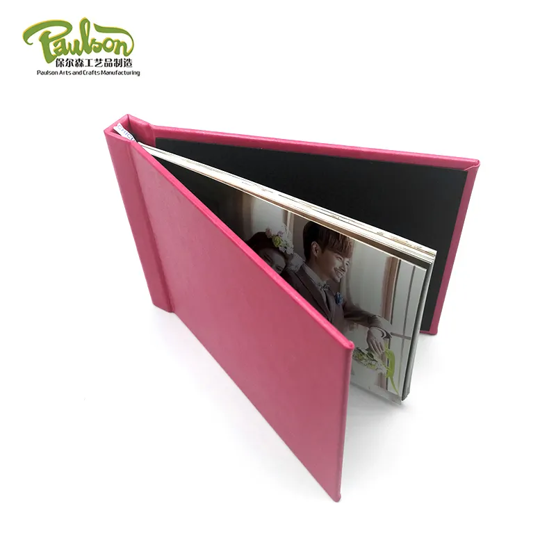 4X6 Inch Diy Lederen Fotoalbum Boek Cover Met Klem Systeem