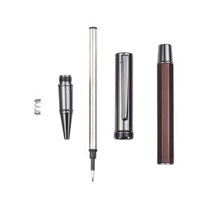High Quality Custom Logo 1.0mm Metal Business Ballpoint <b>Pen</b> New Black Rotating Barrel Design Gift Advertising <b>Pen</b> for Business - Product Image 6