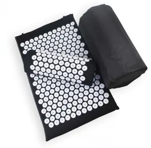 New Hot Sale acupressure mat e travesseiro conjunto com diferentes tipos de picos de plástico para alívio muscular, ioga e pilates exercícios