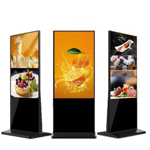 Pantalla publicitaria LCD grande de alto brillo Hiseeview 4K, dispositivo de señalización digital comercial inteligente con red, para montaje en pared y de pie. - Product Image 1