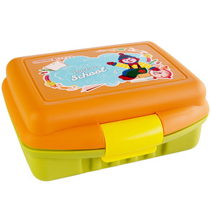 Plastic Flip Top <b>Lunch</b> <b>Box</b> Single Layer Rectangular <b>Microwaveable</b> Student Bento <b>Box</b> For Children - Product Image 2