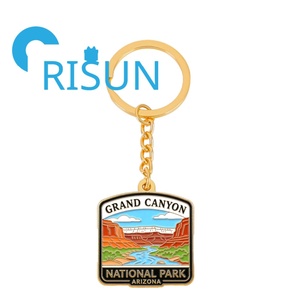 Porte-clés en émail personnalisé en gros, souvenir de voyage du Grand Canyon du Nevada, États-Unis, porte-clés souvenir du parc national - Product Image 3