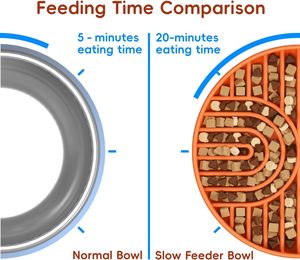 Wholesale Eco-Friendly Silicone Slow Feeder Dog & <b>Cat</b> Bowl Interactive Luxurious Design Fast Eater Fun Pet Bowl - Product Image 4