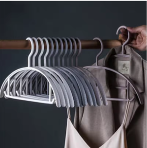 Space Saving Durable European Luxury <strong>Plastic</strong> Semicircle <strong>Hangers</strong> Household Non-slip Multifunctional - Product Image 6