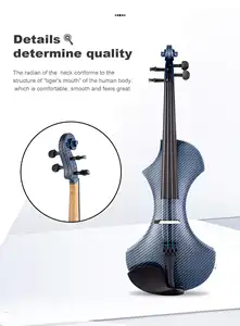 공장 도매 전문 학년 음질 전기 바이올린 고체 가문비 4/4 학생 전기 바이올린
