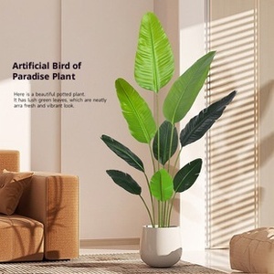ต้นปาล์มกล้วยปลอม PVC ปลูกในกระถาง สีเขียว ขนาด 2-8 ฟุต สำหรับตกแต่งภายในและภายนอกอาคาร เป็นมิตรกับสิ่งแวดล้อม ใช้งานได้ยาวนาน - Product Image 3