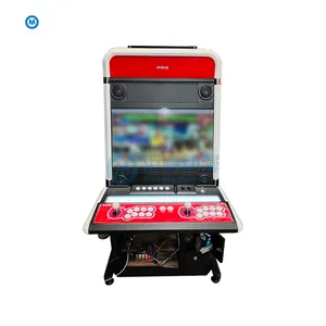 32 "1080P Layar Vewlix Kabinet Chewlix 2p18b Mesin Game Pertarungan Arcade dengan Kontrol Sanwa dan Multi Game