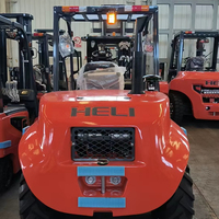 Forklift Diesel 4 Roda 3.5 Ton, Promo! Forklift All-Terrain Off Road, Standar EPA Euro 5, Untuk Penggunaan Luar Ruangan di Medan Berat