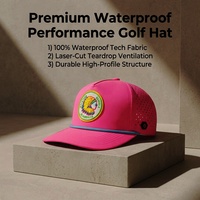 Gorra de Golf Personalizada con Logotipo, de Secado Rápido, Impermeable, con Orificios Perforados por Láser, Gorra de Béisbol de 5 Paneles con Orificios Cortados por Láser