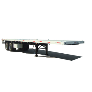 <span class=keywords><strong>Remolque</strong></span> de <span class=keywords><strong>Plataforma</strong></span> de <span class=keywords><strong>2</strong></span> <span class=keywords><strong>Ejes</strong></span> y 40 Pies, Capacidad de 30 Toneladas, para Transporte, en Oferta - Product Image 1
