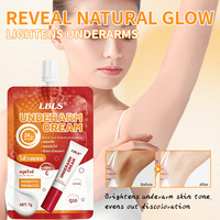 Crème corporelle prébiotique et probiotique pour les aisselles, hydratante, déodorante, anti-odeur, correcteur de taches brunes, blanchissante, vitamine C, Q10, 24H, sachet de 7g