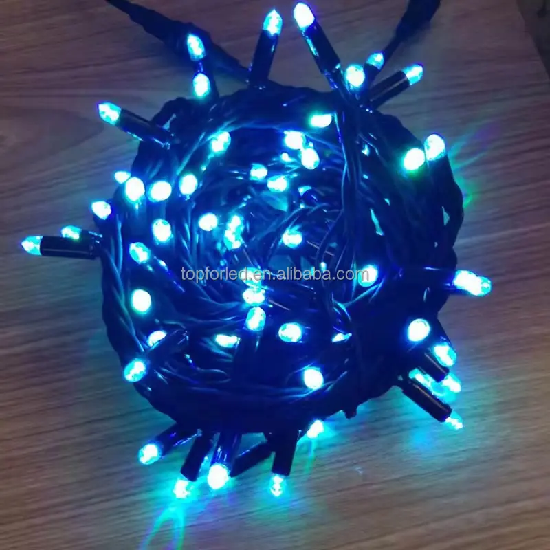 Dây Cao Su Đen IP68 10 Mét LED Fairy String Light Để Trang Trí Ngoài Trời