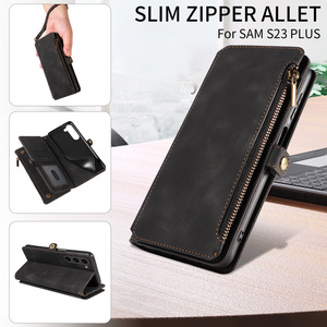 กระเป๋าหนังมีซิปแม่เหล็กกระเป๋าสตางค์เคสโทรศัพท์มือถือสำหรับซัมซุง S23 + S23อัลตร้า S23 - Product Image 3