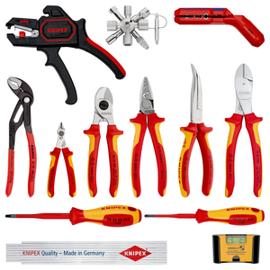 Knipex Electro 2 Ensemble d'outils d'expansion, kit de réparation électrique professionnel de 12 pièces, fabriqué en Allemagne - Product Image 1