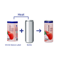 Étiquette rétractable privée en PVC personnalisée de haute qualité pour différentes bouteilles