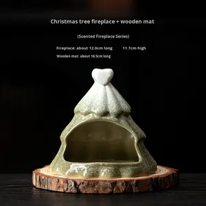 Incienso Aromático YUBIN para Árbol de Navidad, <span class=keywords><strong>Palo</strong></span> <span class=keywords><strong>Santo</strong></span> Peruano, Salvia, Bandeja de Quema de Cerámica con Esmalte de Color, Ecológico - Product Image 6