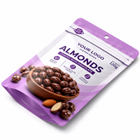 Sachet Mylar personnalisé imprimé, refermable, de qualité alimentaire, pour noix, chocolat, bonbons et snacks