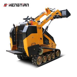 Hengtian <span class=keywords><strong>Compact</strong></span> <span class=keywords><strong>Mini</strong></span> Mengikuti Model Skid Steer <span class=keywords><strong>Loader</strong></span> dengan Tunggul Penggiling - Product Image 3