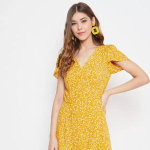 Vestidos de Mujer de Alta Calidad, Nueva Colección 2026, Vestido Estampado de Rayón para Mujer, para Vacaciones de Verano, Vestidos Casuales de Verano - Product Image 1