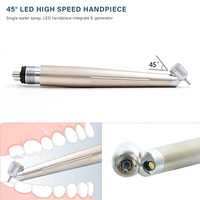 Den tal 45 derajat knalpot LED, alat bor genggam kecepatan tinggi tombol tekan belakang dengan 2/4 lubang
