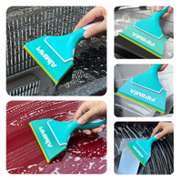 Raclette en silicone de haute qualité PP+Caoutchouc Tendon de Bœuf, large raclette à eau pour nettoyage de pare-brise, application de film automobile