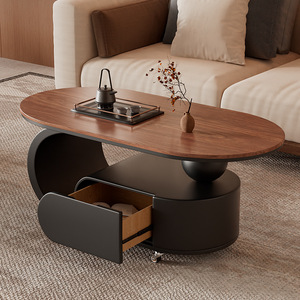 Juego de <span class=keywords><strong>Mesa</strong></span> de Centro Moderna para Sala de Estar con Almacenamiento, Estilo Crema, <span class=keywords><strong>Decorativa</strong></span>, de <span class=keywords><strong>Alta</strong></span> Calidad para el Hogar - Product Image 5