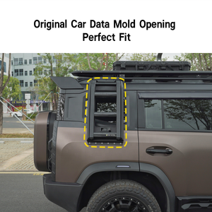 Scala Laterale Pieghevole in Alluminio Jetour Traveller T2, Scala per Arrampicata su Strada 4x4, Elevata Capacità di Carico, Stile Off-Road <span class=keywords><strong>Hardcore</strong></span> - Product Image 2