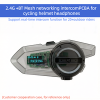 Module de système d'intercom réseau multijoueur 2,4 GHz pour casque de moto avec réduction de bruit AEC ENC