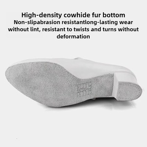 Chaussures <span class=keywords><strong>de</strong></span> <span class=keywords><strong>danse</strong></span> <span class=keywords><strong>latine</strong></span> Vennystyle - Chaussures <span class=keywords><strong>de</strong></span> pratique <span class=keywords><strong>de</strong></span> <span class=keywords><strong>danse</strong></span> <span class=keywords><strong>de</strong></span> salon professionnelles pour filles, blanches, avec semelle en cuir souple, ajustement confortable - Product Image 5