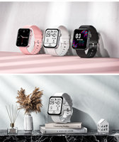 Bracelet intelligent économique avec moniteur de fréquence cardiaque, mesure de l'oxygène sanguin et fonctionnalités d'appel Bluetooth, charge magnétique HW005