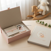 Bester Hersteller für individuell bedruckte Luxus-Goldfolien-Leinen-Journale und Babybücher mit Geschenkbox