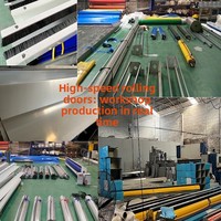 Porte à enroulement rapide en PVC sur mesure, porte automatique à capteur rapide sur mesure pour usine alimentaire, atelier, étanchéité anti-poussière