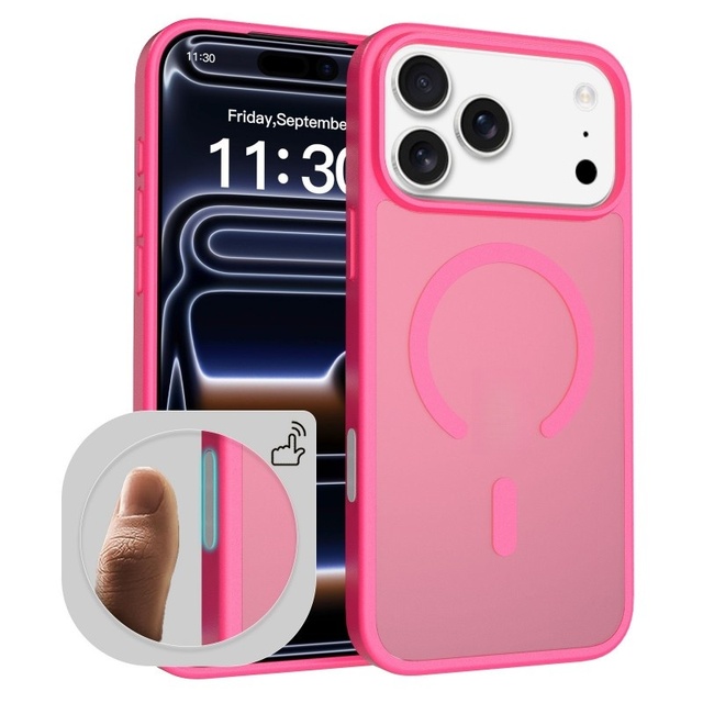 Senyork anti fingerprint frosted matte magnetic phone case for iPhone 17 promax 16 15 14 13 hard PC protect back cover