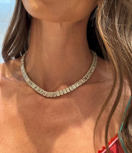 Cadenas de Oro de 10k <span class=keywords><strong>con</strong></span> Diamantes Cultivados en Laboratorio, Corte <span class=keywords><strong>Esmeralda</strong></span>, para Joyería Fina y Elegante para Mujer - Product Image 2
