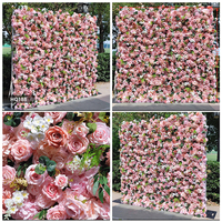 Roses artificielles Oncidium 3D pour toile de fond de mariage, mur de fleurs pour le Nouvel An, la Saint-Valentin, les fêtes de remise des diplômes, décoration photo